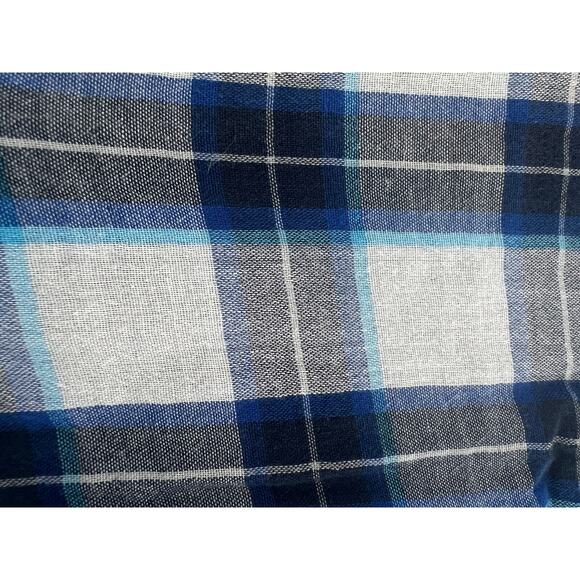 Tony Hawk Shirt Mens Extra Large Blue Black Gray Plaid 100% Cotton Button Casual - Picture 8 of 8